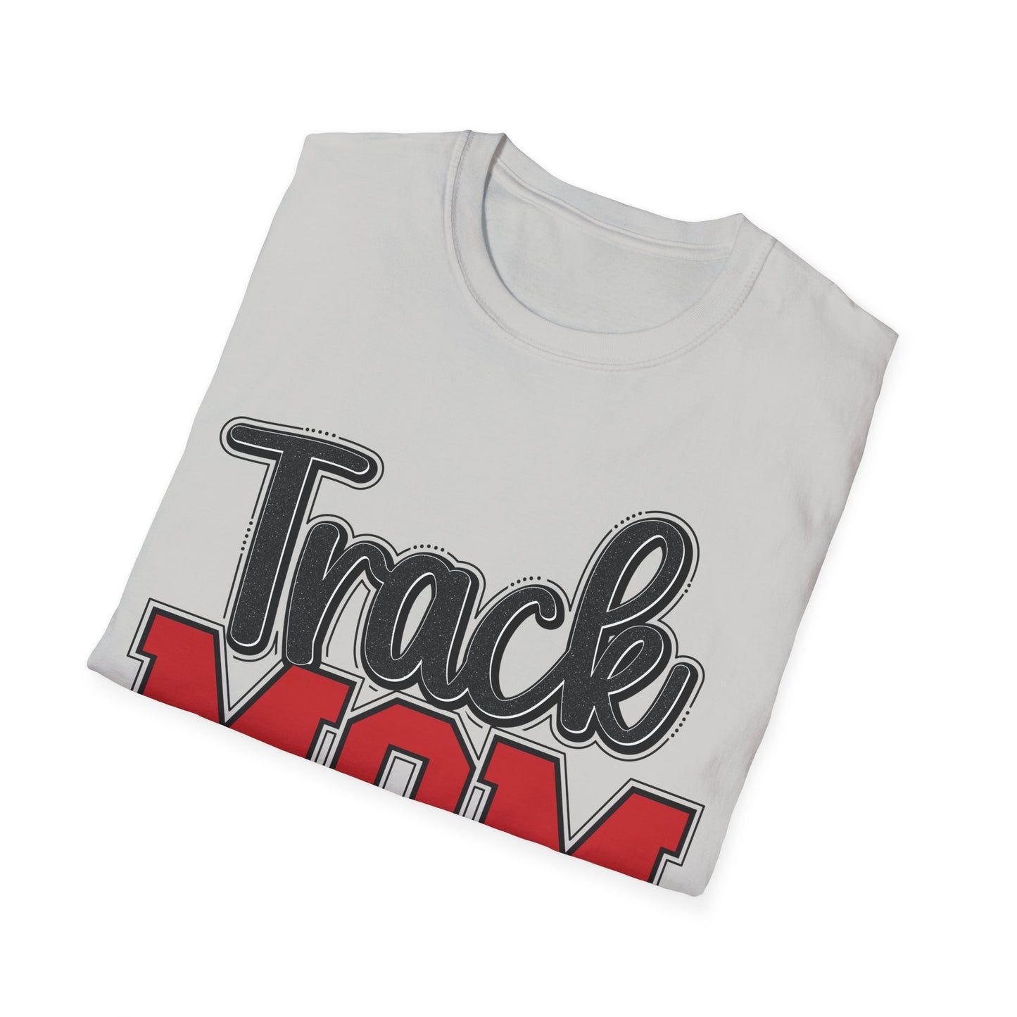Unisex Softstyle T-Shirt -Track Mom Red