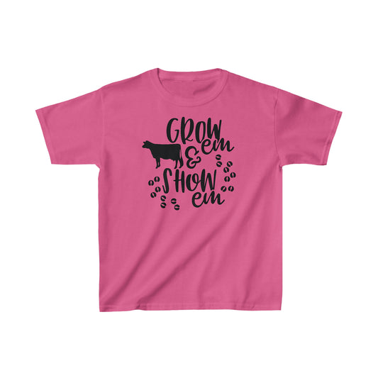 Youth Heavy Cotton™ Tee - Grow Show Cows