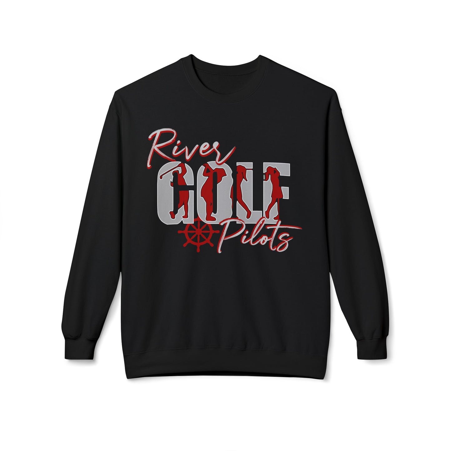 Unisex Midweight Softstyle Fleece Crewneck Sweatshirt - River Golf Girls