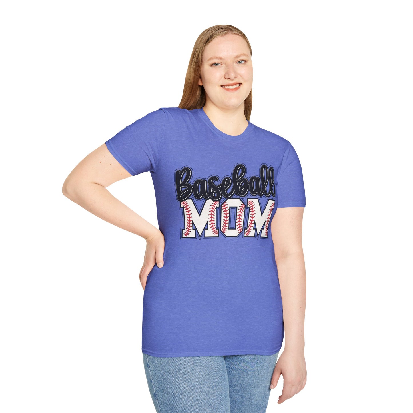Unisex Softstyle T-Shirt - Baseball Mom 2