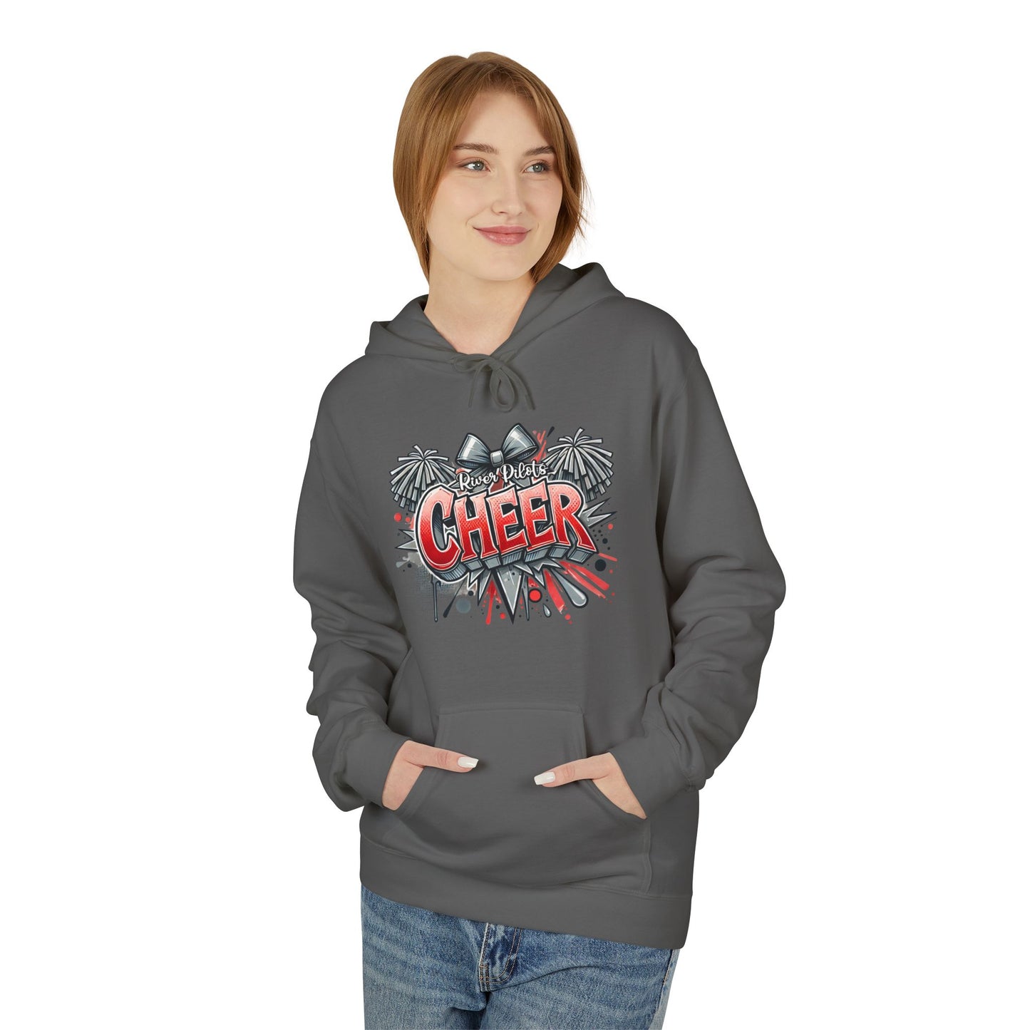 Unisex Midweight Softstyle Fleece Hoodie - River Cheer