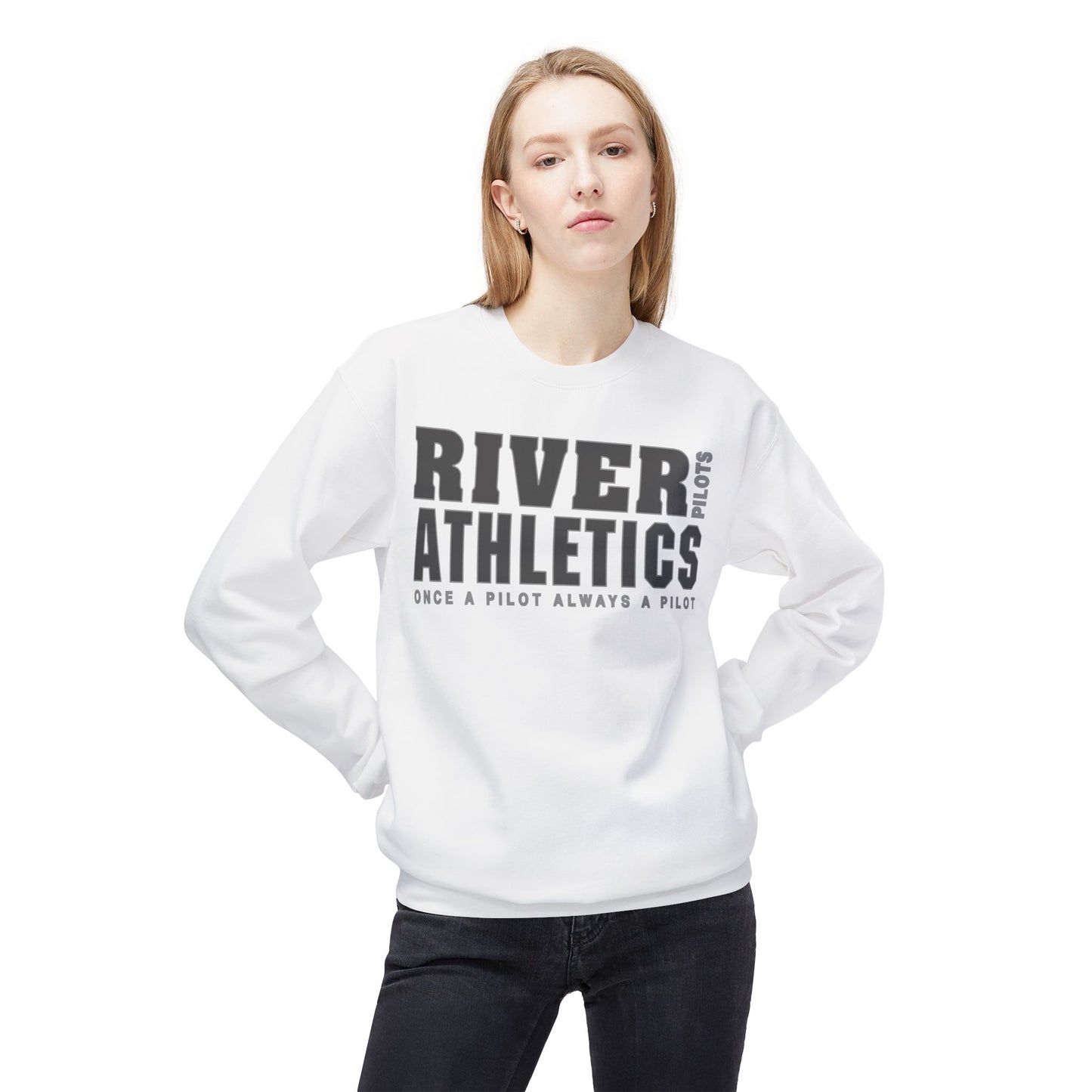 Unisex Midweight Softstyle Fleece Crewneck Sweatshirt - River