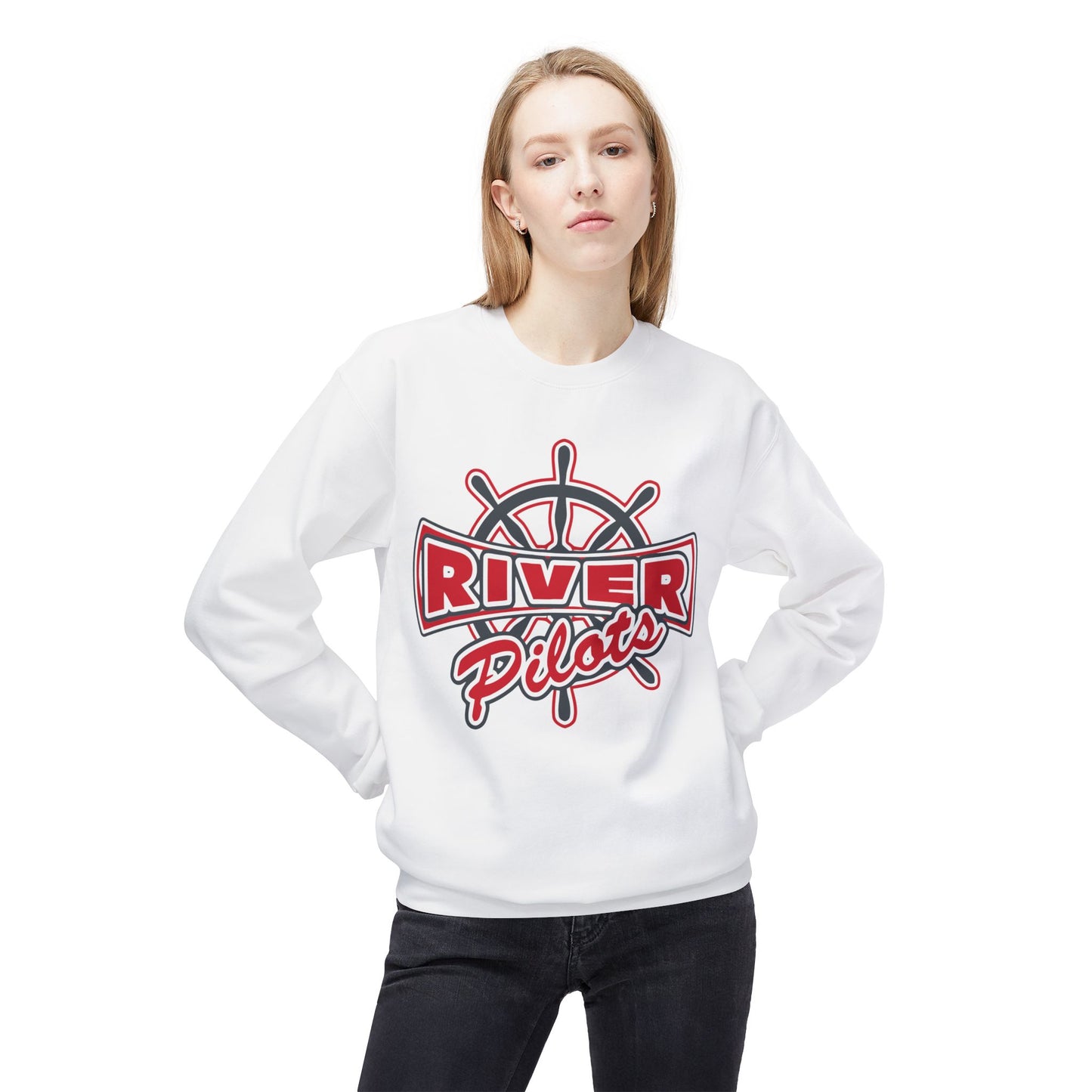 Unisex Midweight Softstyle Fleece Crewneck Sweatshirt - River