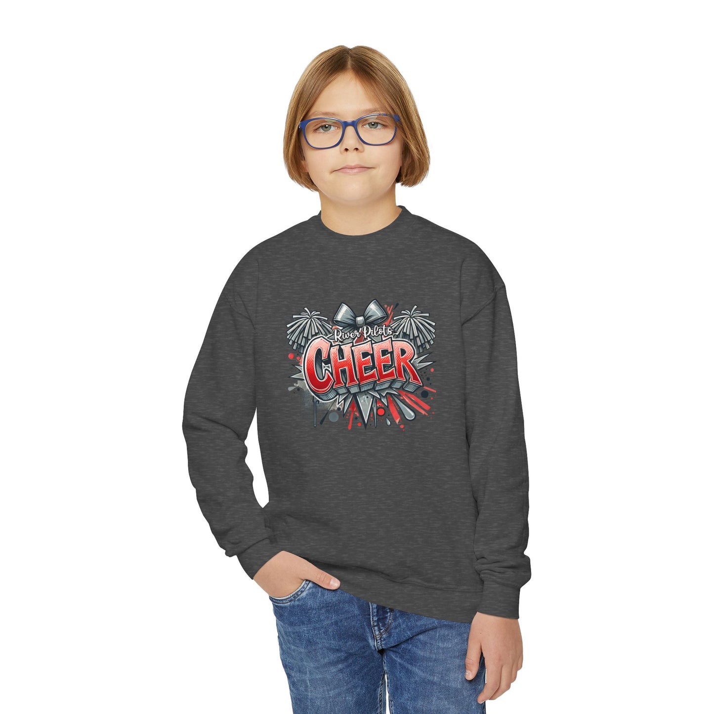 Youth Crewneck Sweatshirt - River Cheer