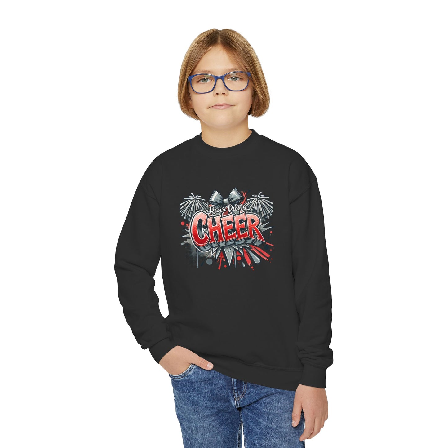 Youth Crewneck Sweatshirt - River Cheer