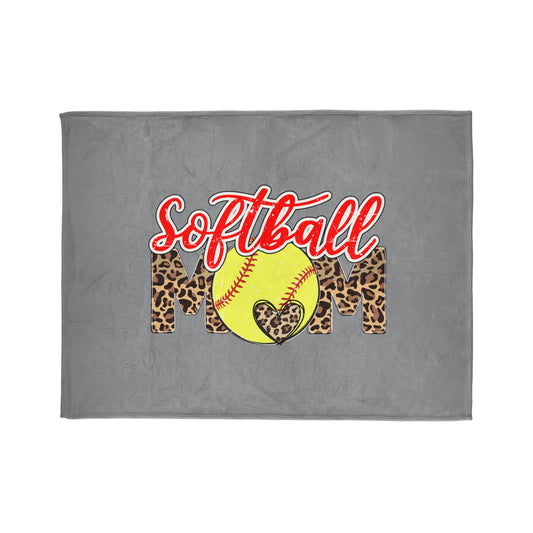 Soft Polyester Blanket - River - Softball Mom