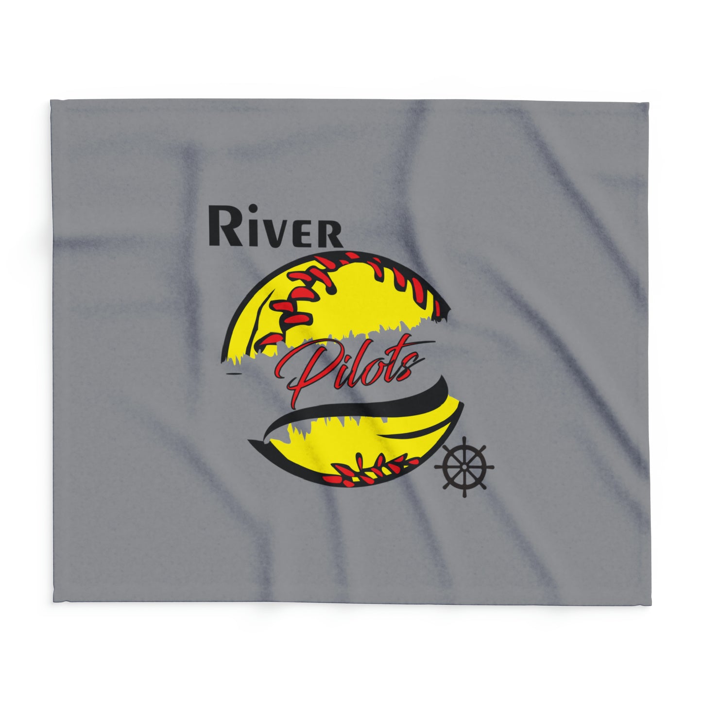 Arctic Fleece Blanket - River Softball 2 - grey