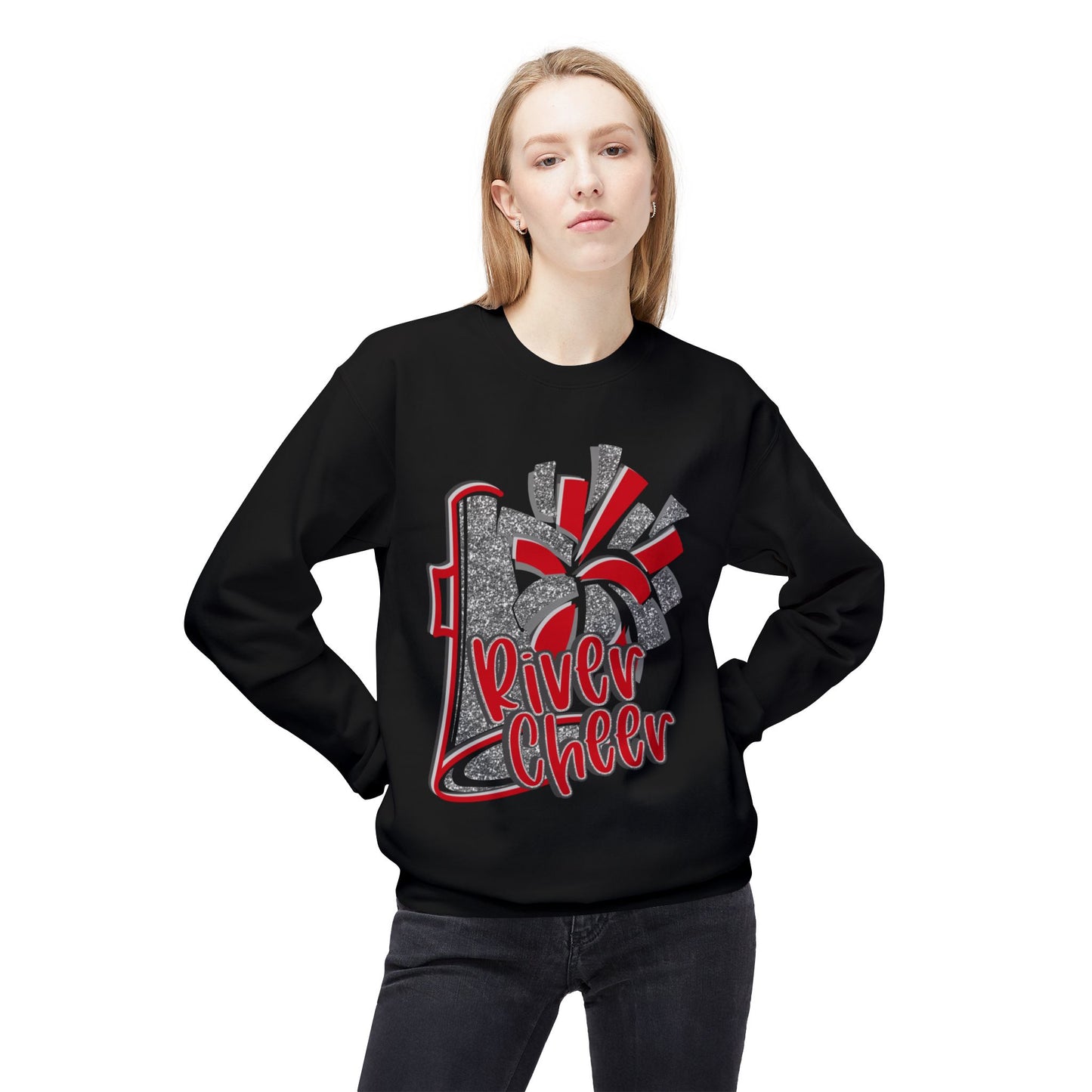 Unisex Midweight Softstyle Fleece Crewneck Sweatshirt - River Cheer