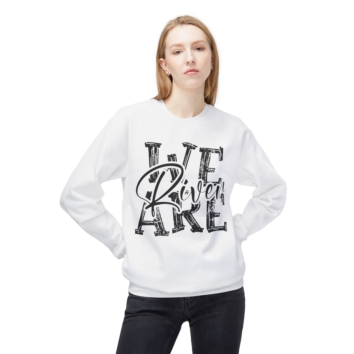 Unisex Midweight Softstyle Fleece Crewneck Sweatshirt - River