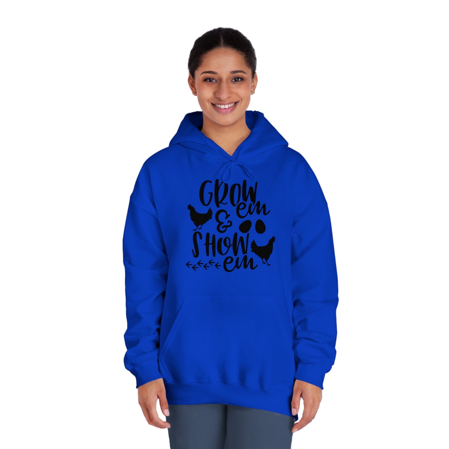 Unisex DryBlend® Hooded Sweatshirt - Grow Show Chicken
