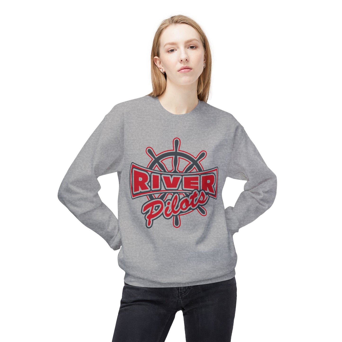 Unisex Midweight Softstyle Fleece Crewneck Sweatshirt - River