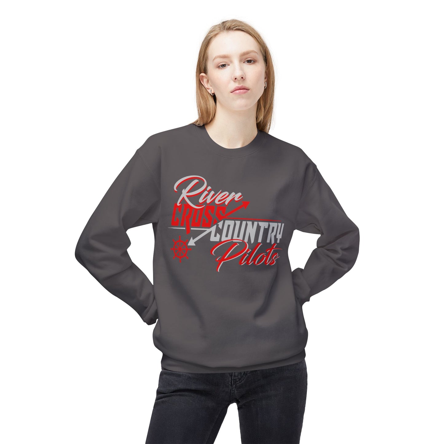 Unisex Midweight Softstyle Fleece Crewneck Sweatshirt - River