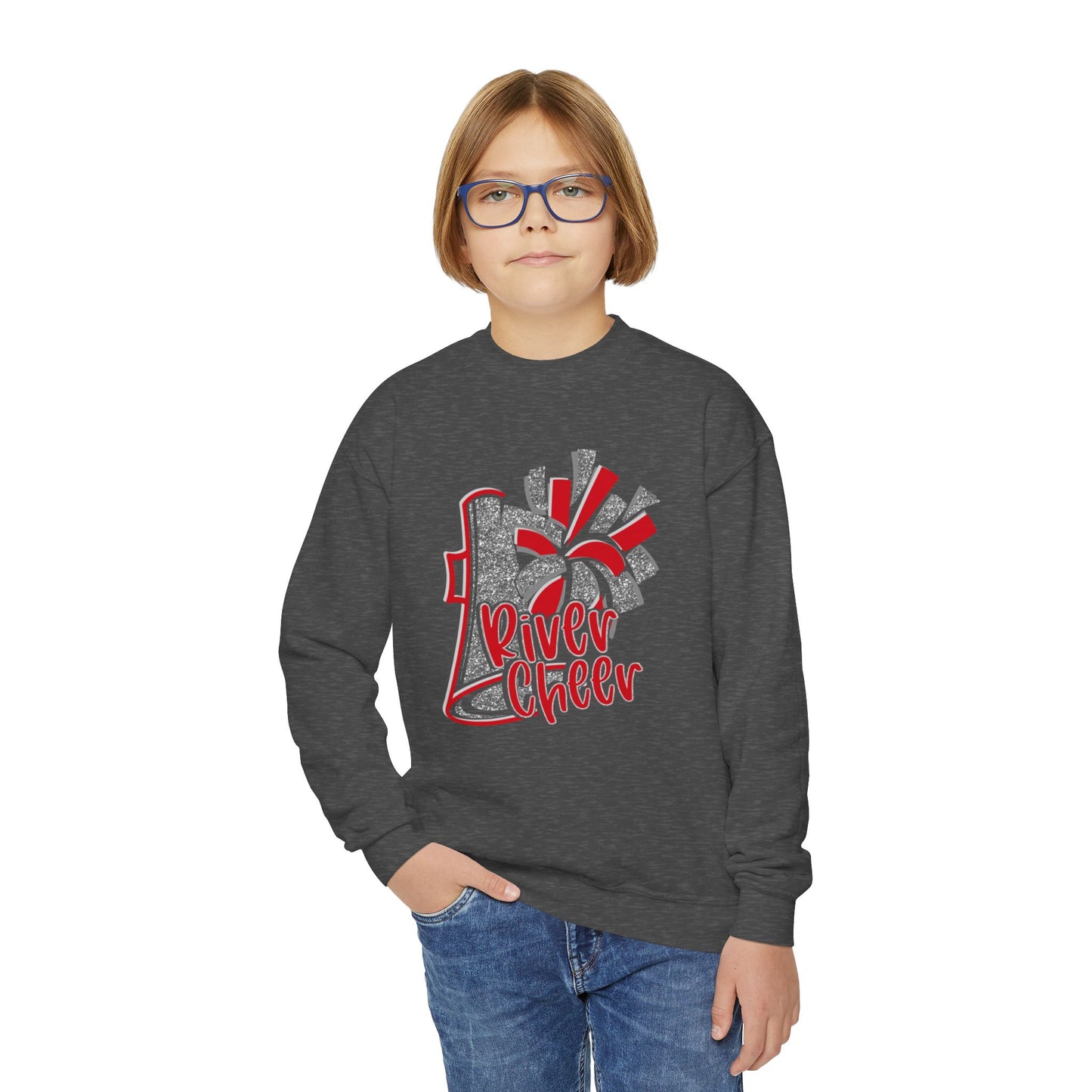 Youth Crewneck Sweatshirt - River Cheer