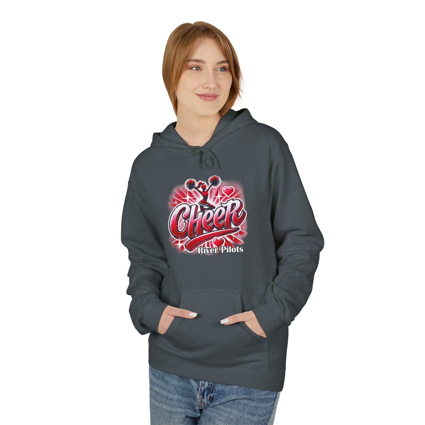 Unisex Midweight Softstyle Fleece Hoodie - River Cheer