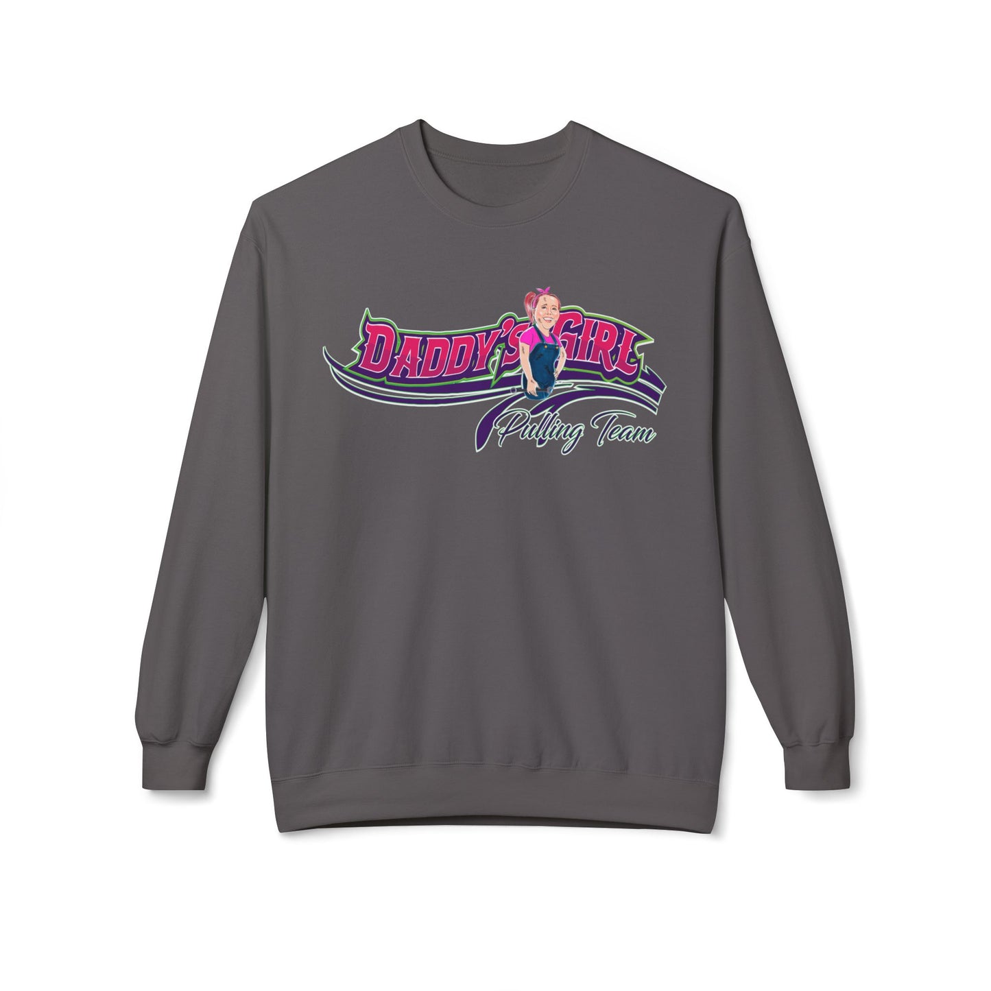 Unisex Midweight Softstyle Fleece Crewneck Sweatshirt - DADDY'S GIRL