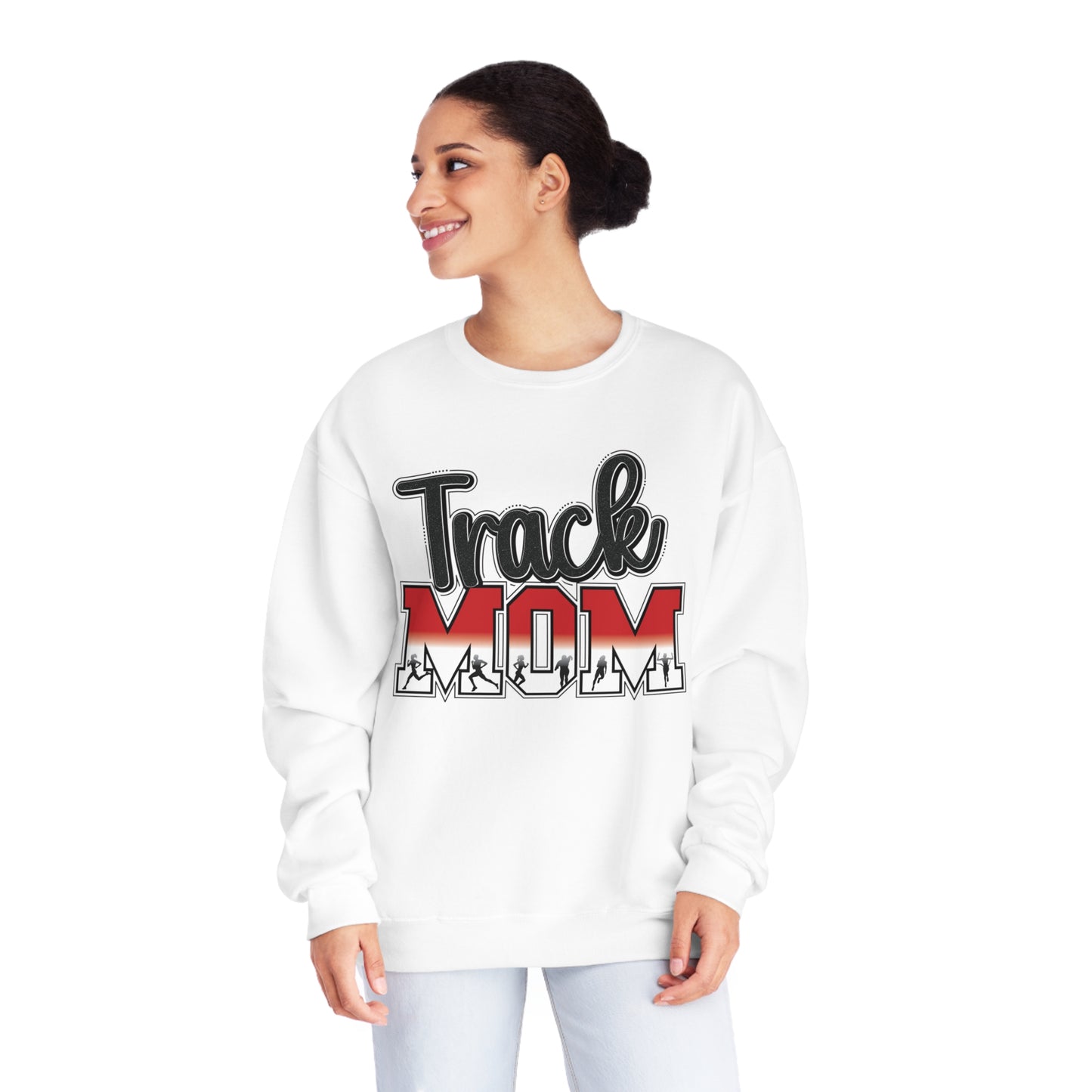 Unisex NuBlend® Crewneck Sweatshirt - Track Mom Red