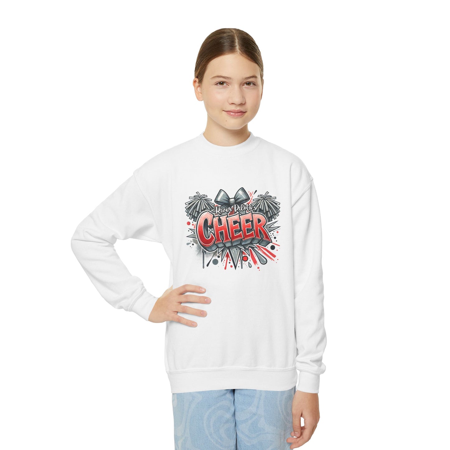 Youth Crewneck Sweatshirt - River Cheer