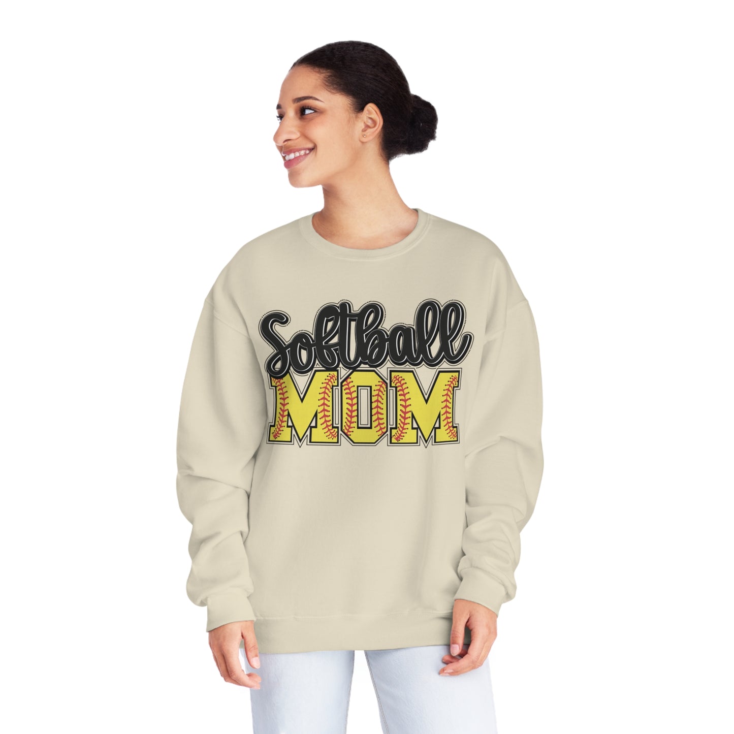 Unisex NuBlend® Crewneck Sweatshirt - Softball Mom