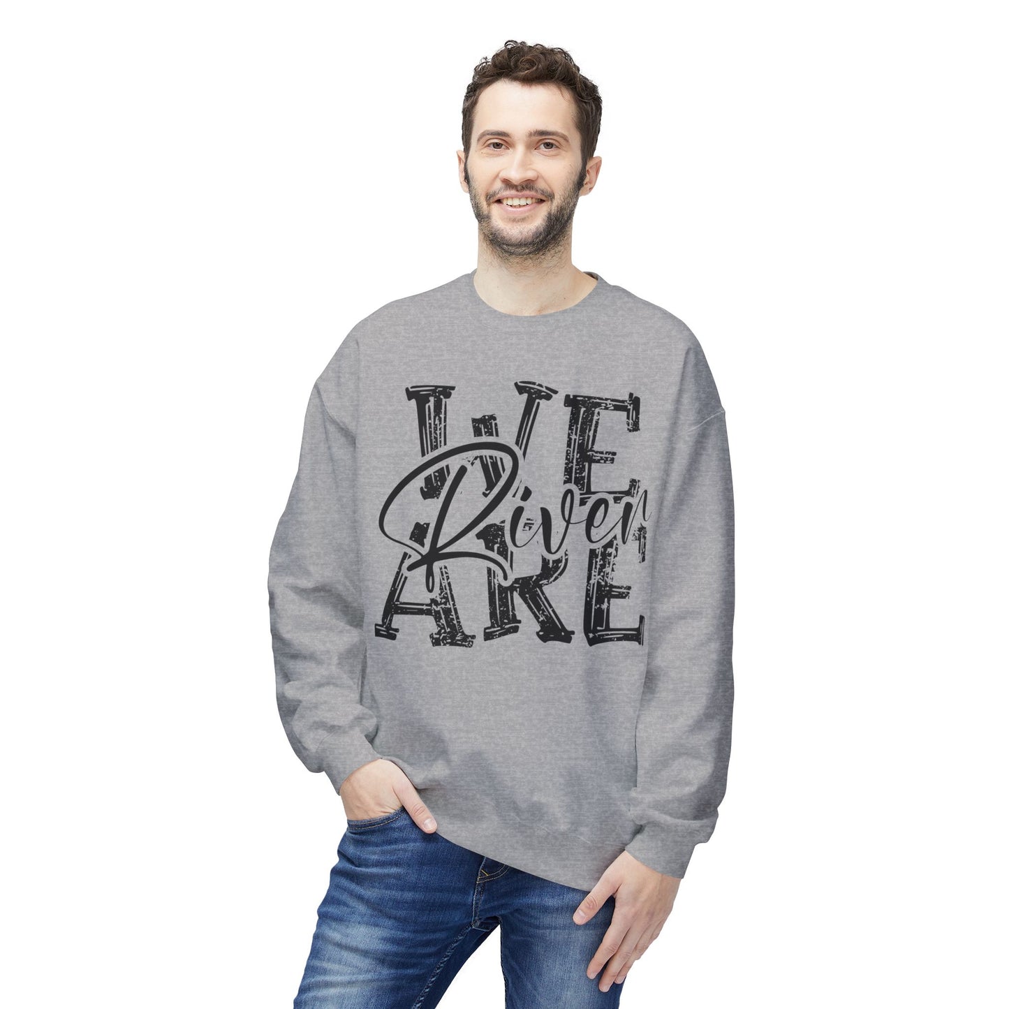 Unisex Midweight Softstyle Fleece Crewneck Sweatshirt - River