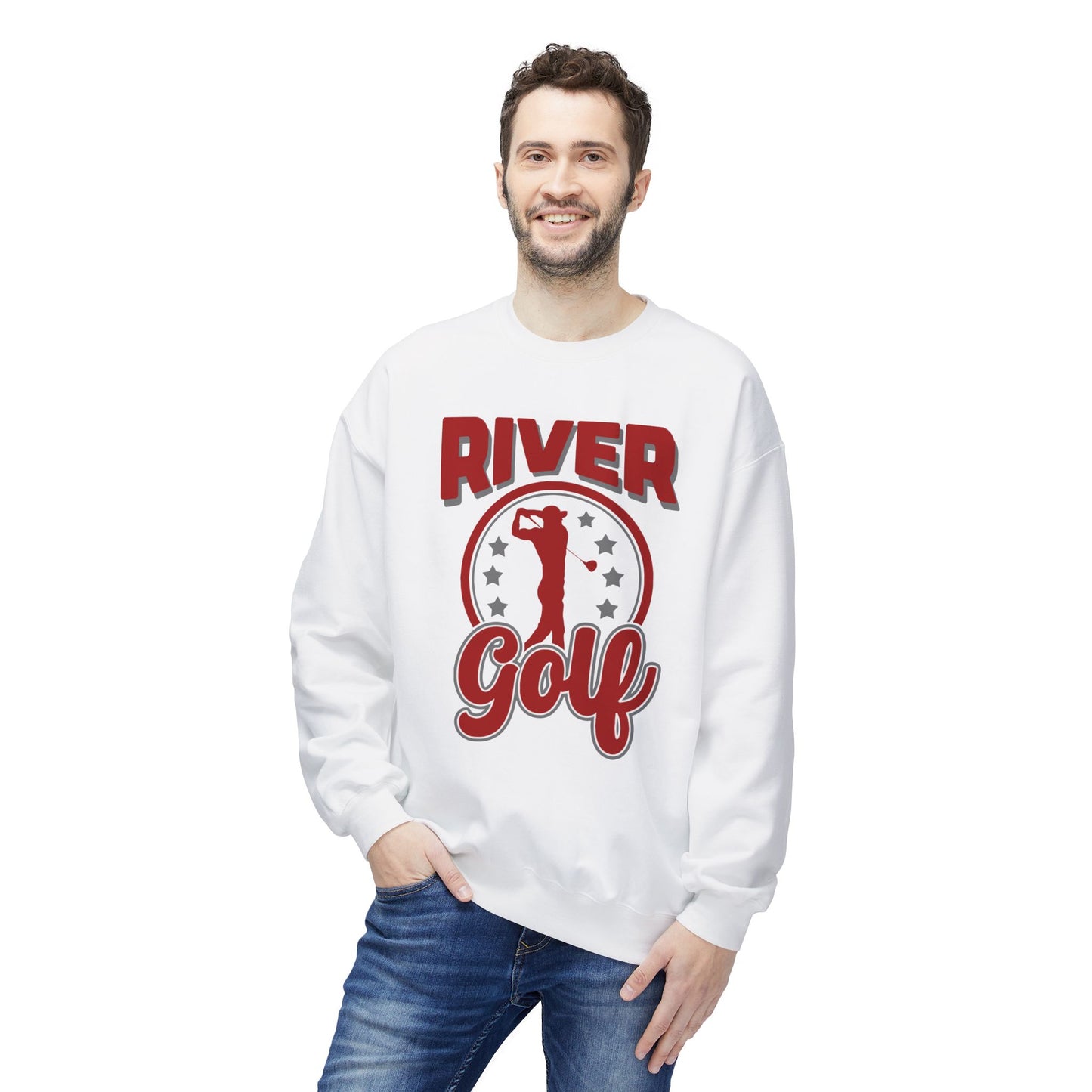 Unisex Midweight Softstyle Fleece Crewneck Sweatshirt - River Golf Guys