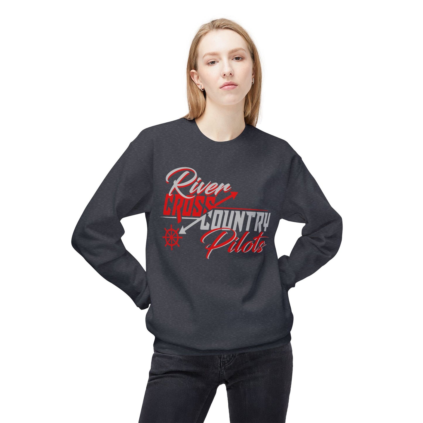 Unisex Midweight Softstyle Fleece Crewneck Sweatshirt - River