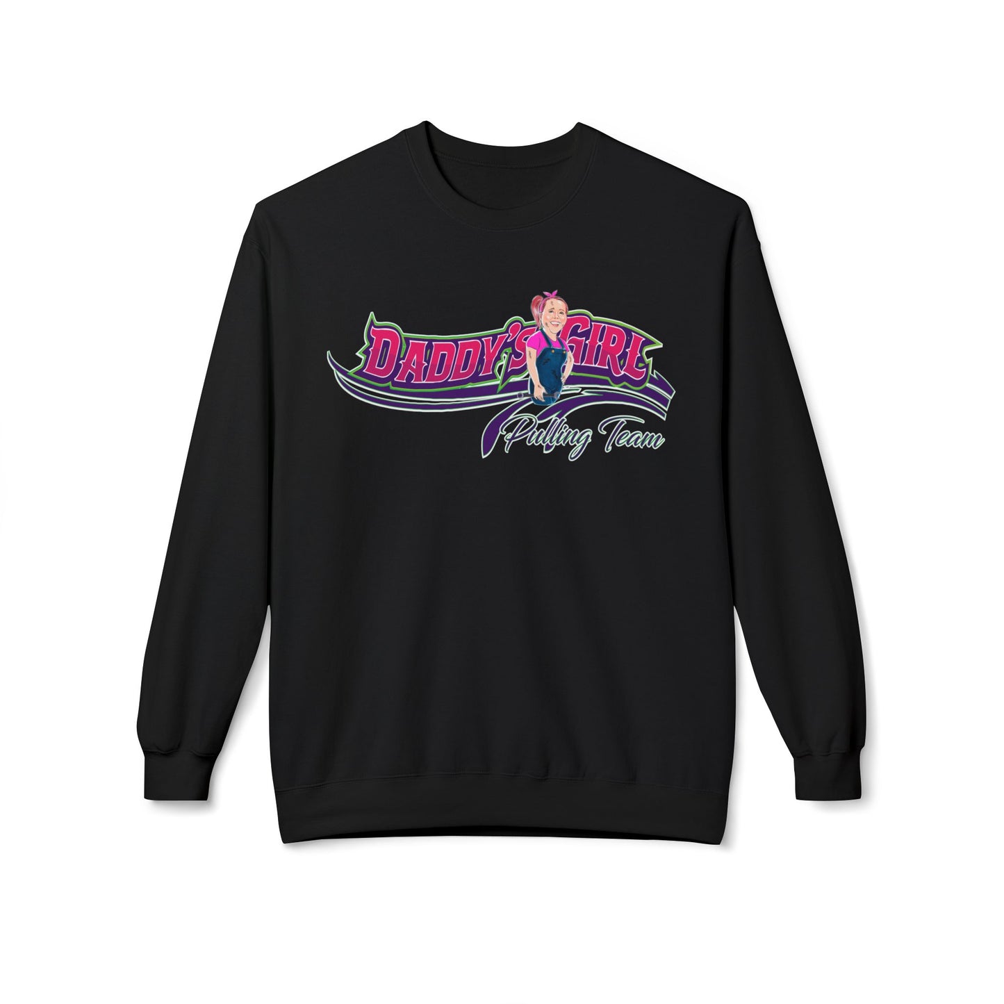 Unisex Midweight Softstyle Fleece Crewneck Sweatshirt - DADDY'S GIRL